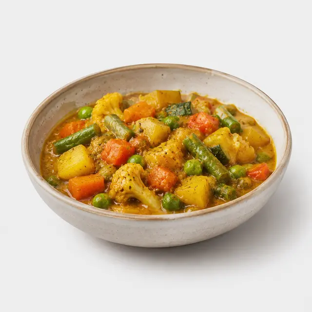 Mixed Vegetable Curry (Bijgerecht)
